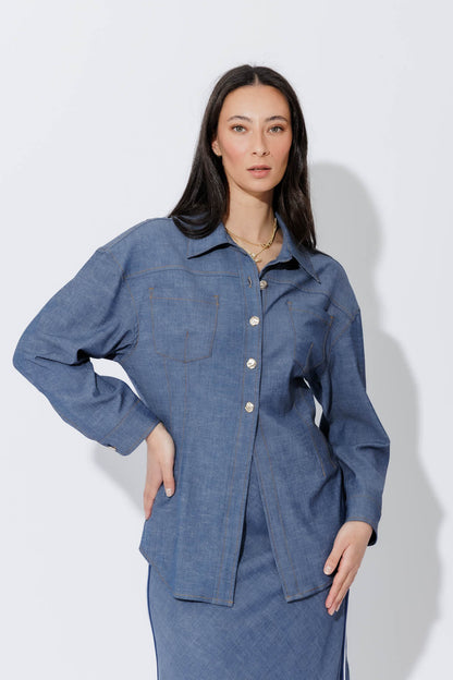 Chambray Hourglass Jacket