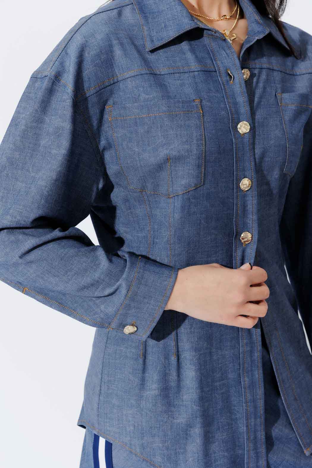 Chambray Hourglass Jacket
