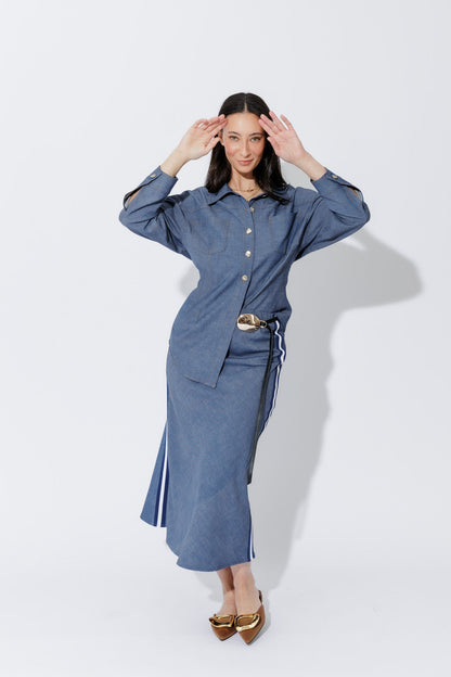 Chambray Hourglass Jacket
