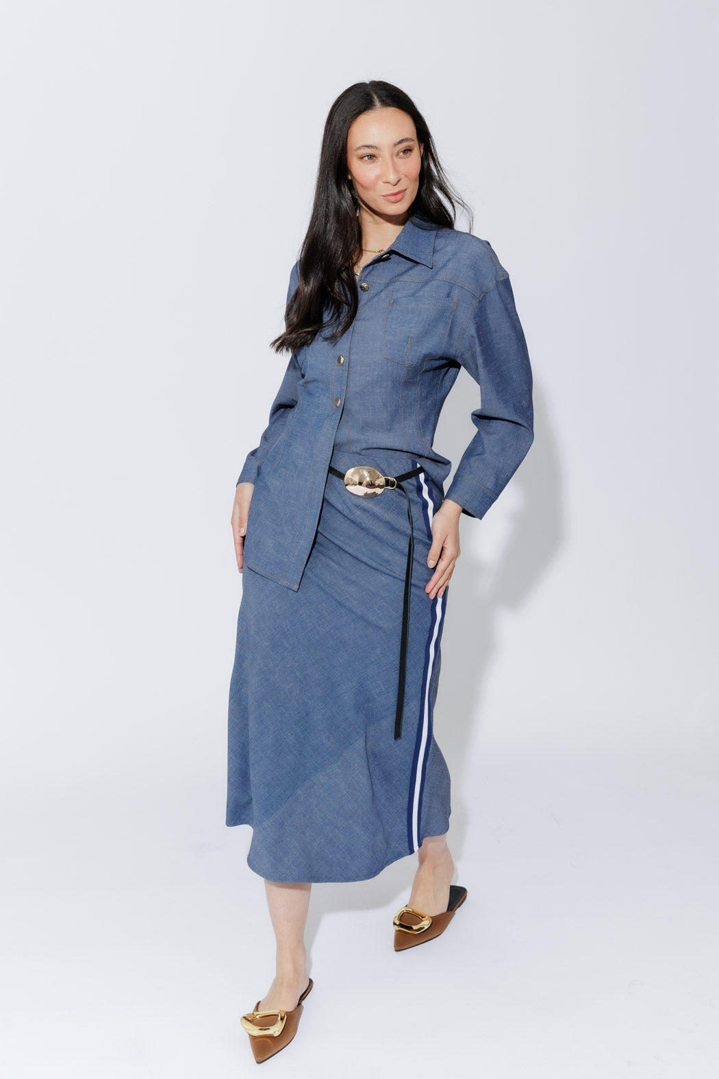 Chambray Hourglass Jacket