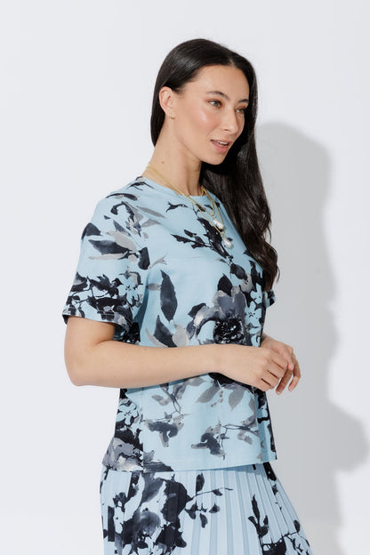 Blue Floral T-Shirt