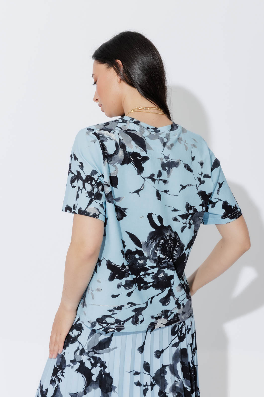 Blue Floral T-Shirt
