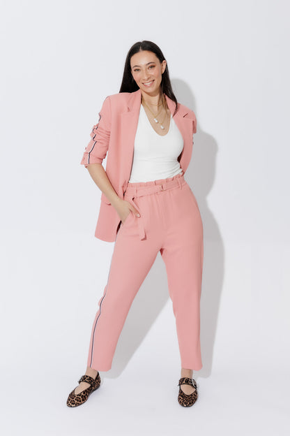 Blush Sport Paperbag Pant