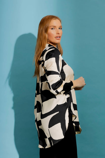 Black/ivory Blogger Shirt
