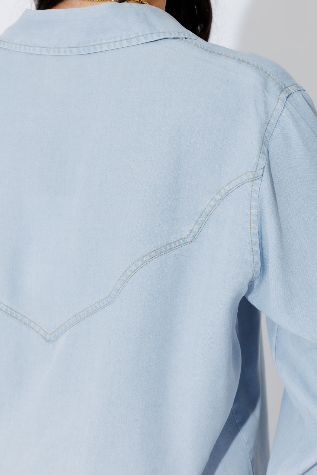 Chambray Cowboy Stud Shirt