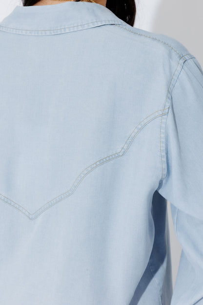 Chambray Cowboy Stud Shirt