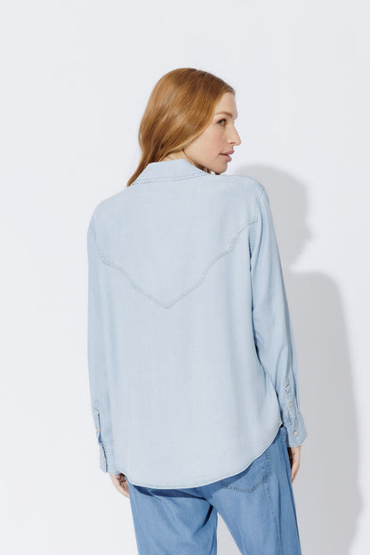 Chambray Cowboy Stud Shirt