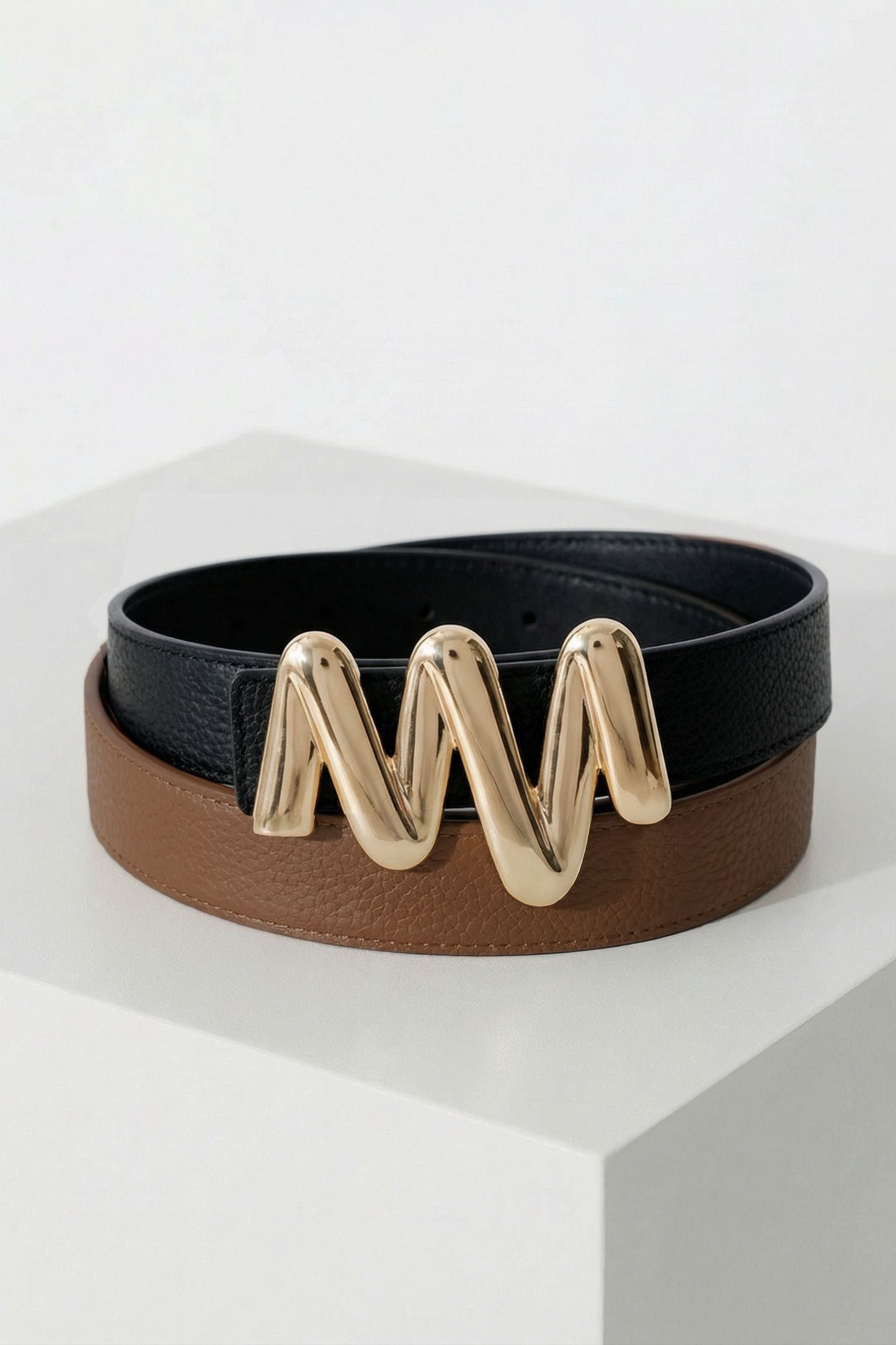 Black/Brown MM Belt 2 Pack