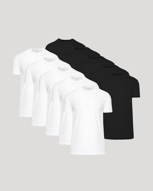 Black & White Tall Classic Crew 10-Pack
