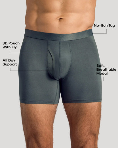 Carbon Boxer Briefs W/ Fly 3-Pack 2025