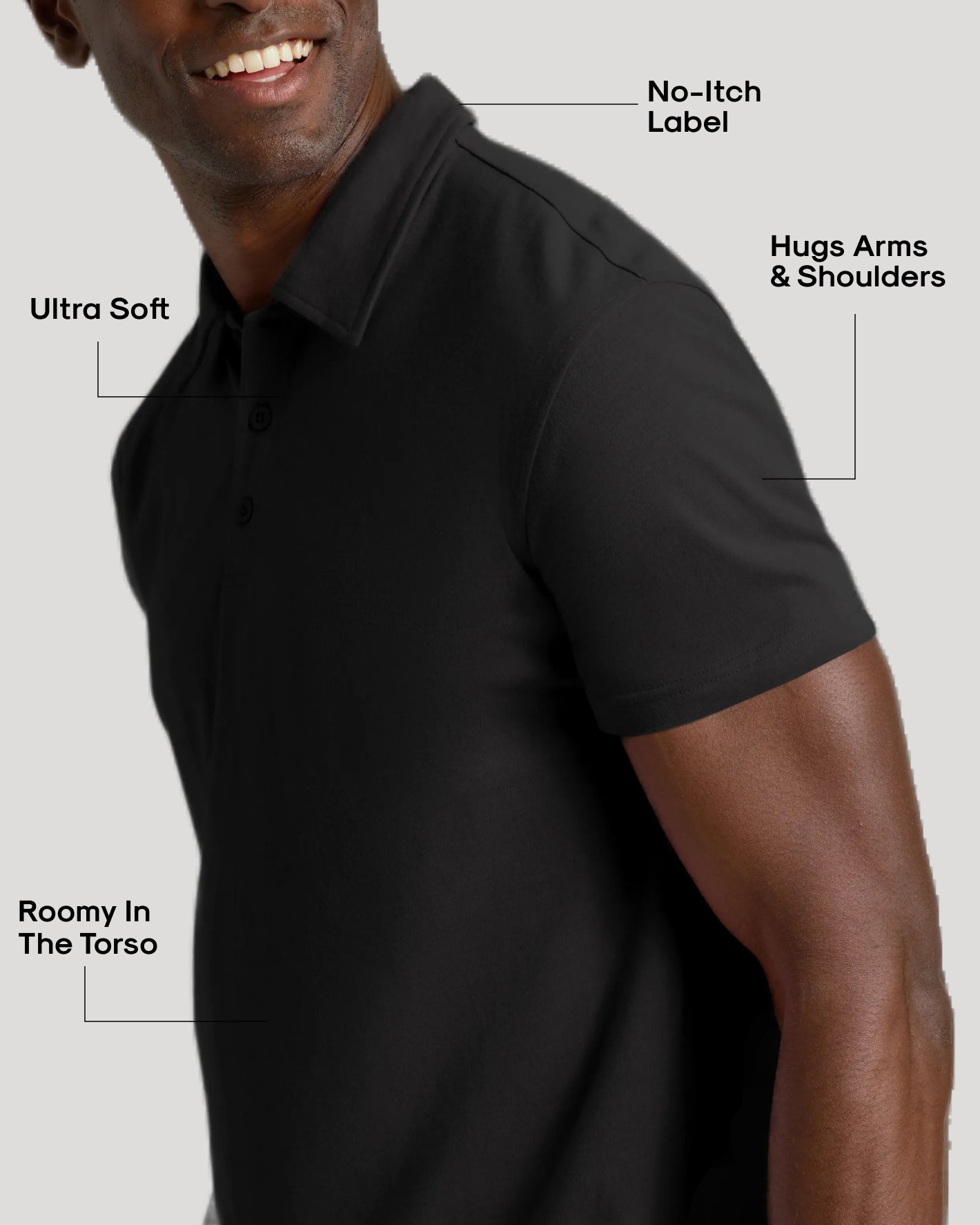 Black Classic Polo 6-Pack