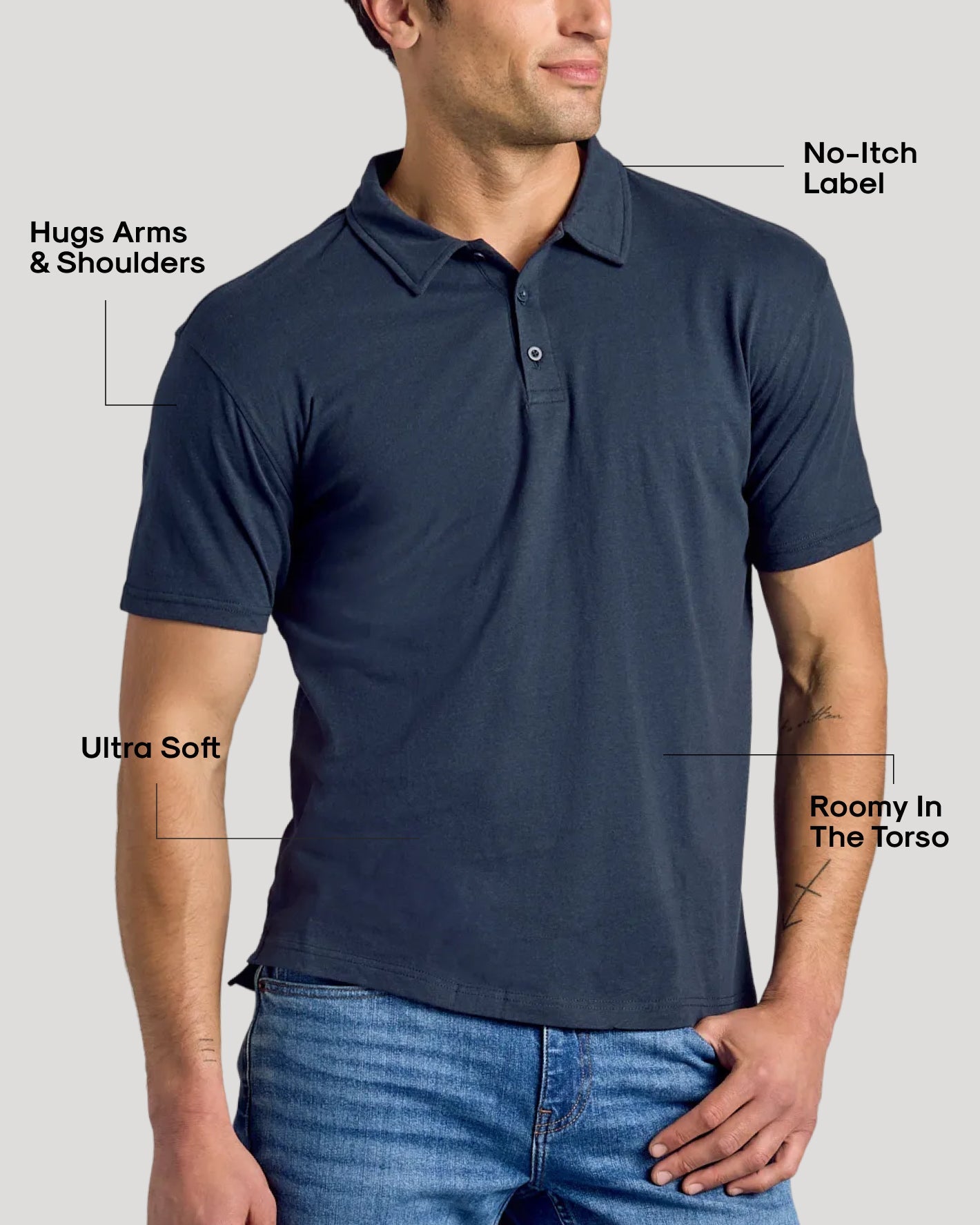 All Navy Short Sleeve Polo 6-Pack