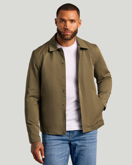 Military Green Coaches Jacket