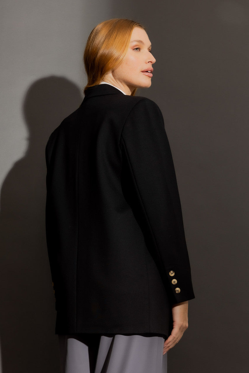 Black Ponte Oversized Blazer
