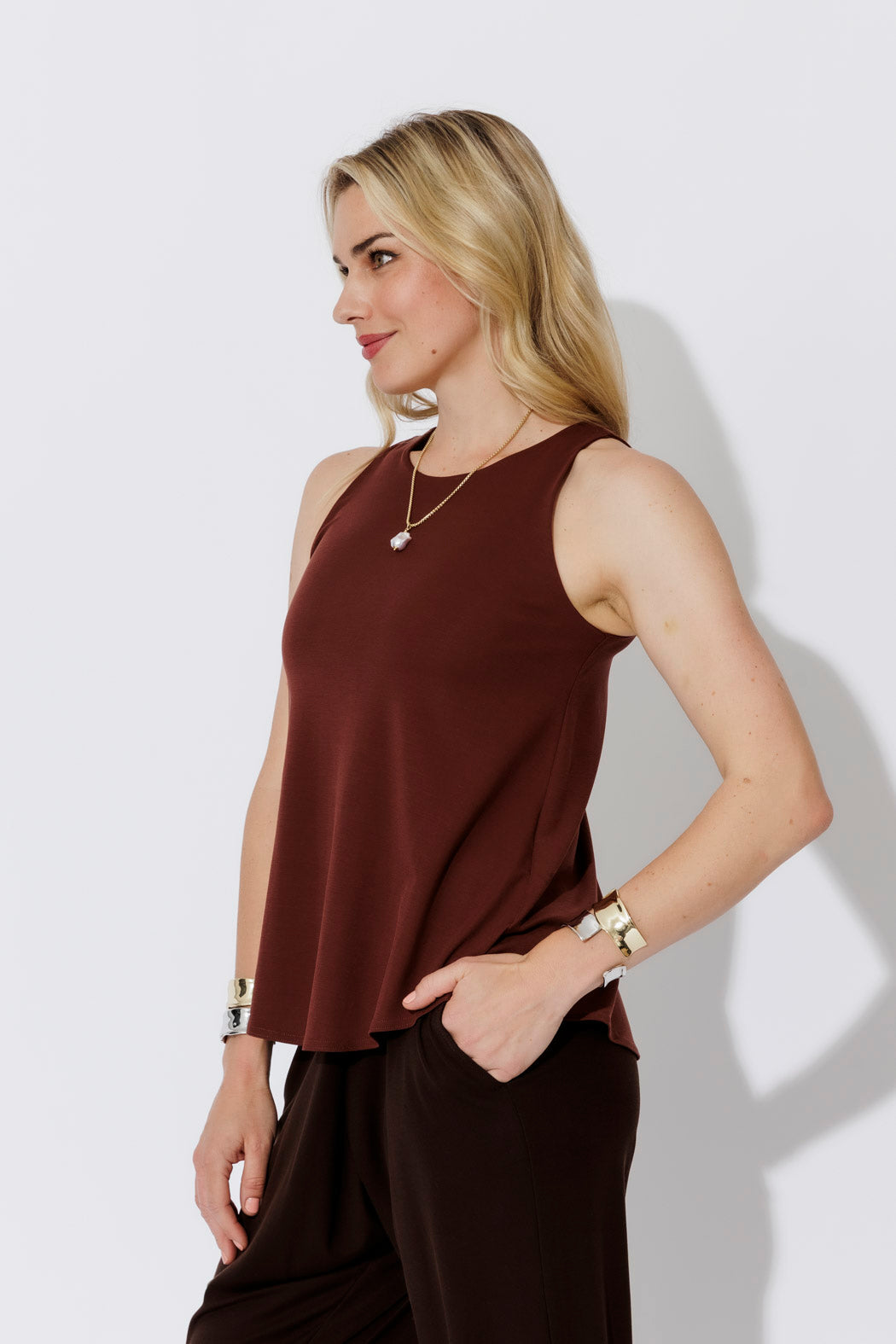 Brick Tencel Flippy Cami