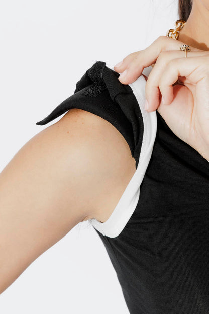 Black Tencel Trim Cami