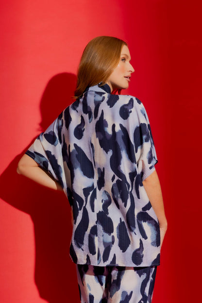 Blue Bondi Tie Top