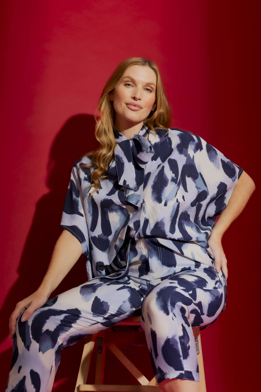 Blue Bondi Tie Top