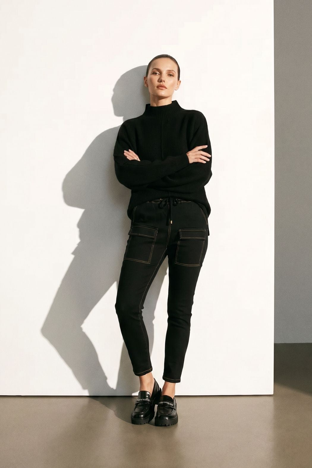 Black Stretch Jogger Jean