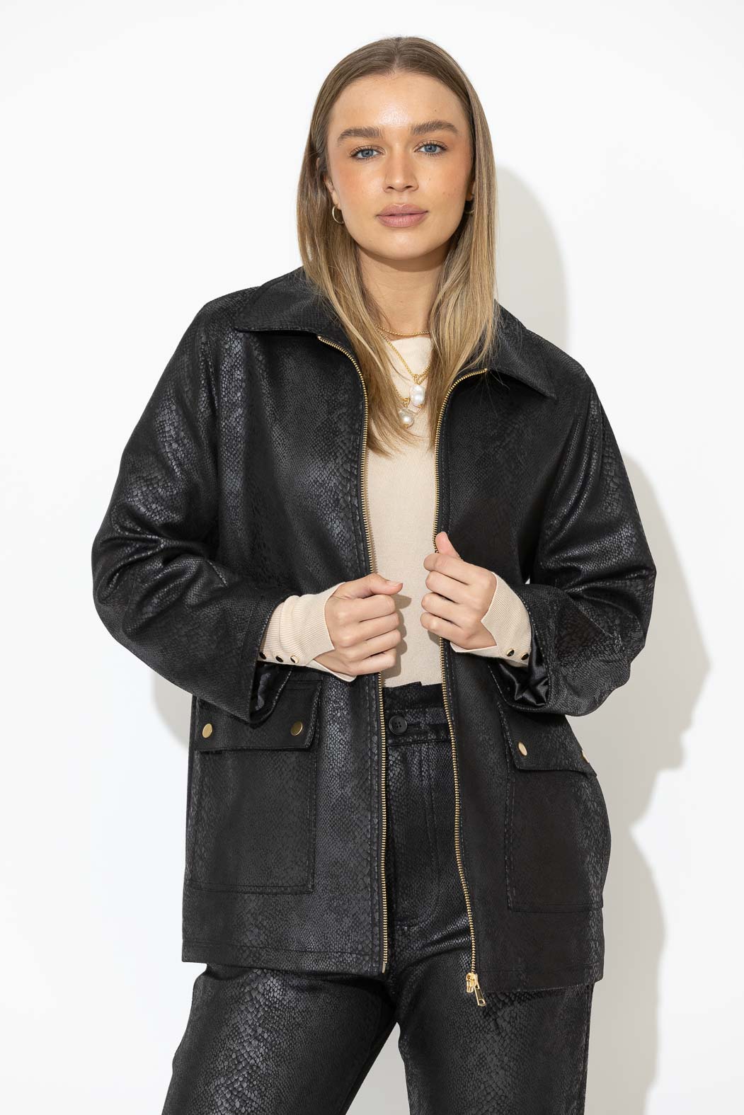 Black Snake Riding Jacket