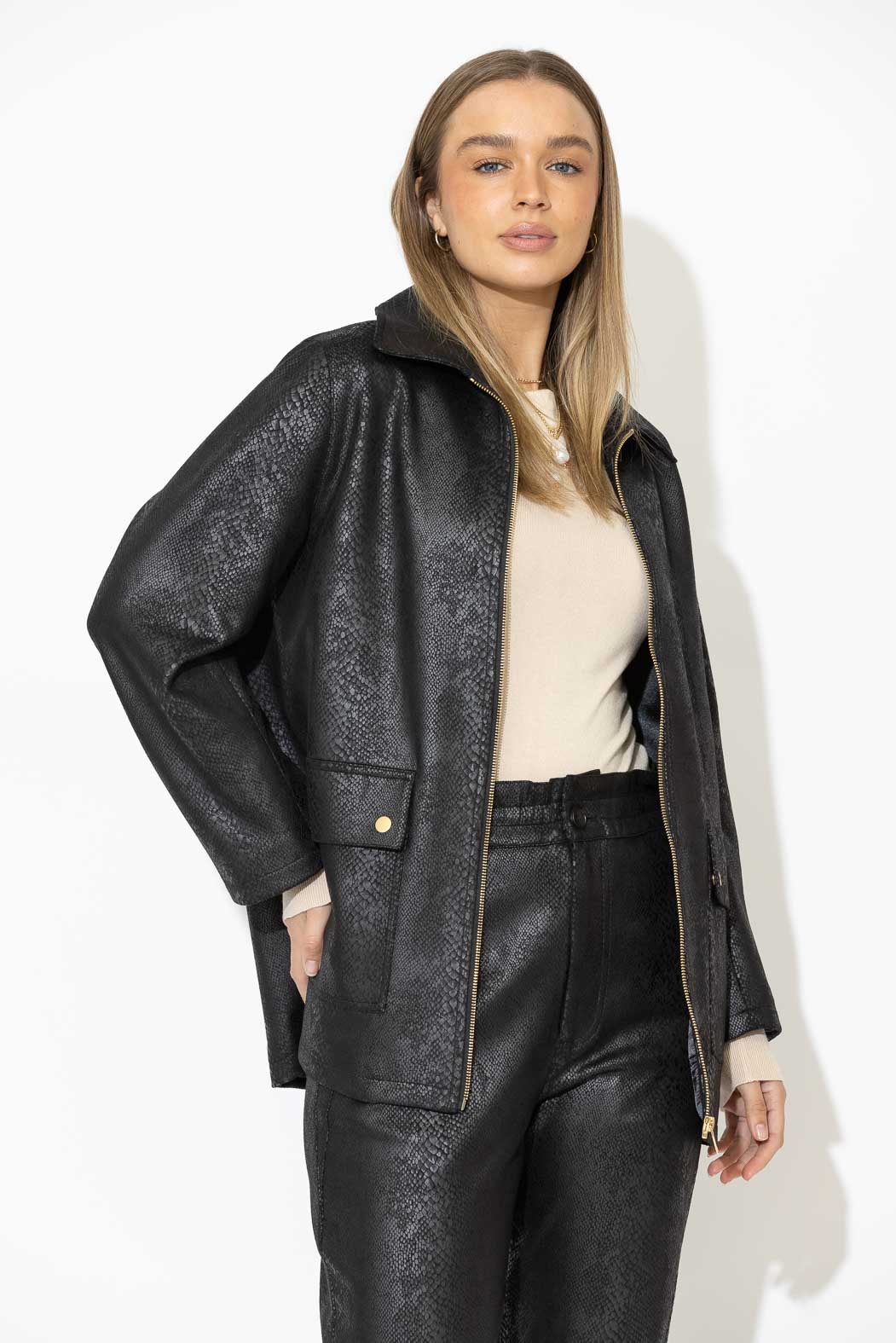Black Snake Riding Jacket