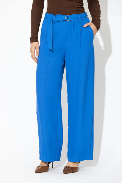 Blue Euro Pintuck Pant