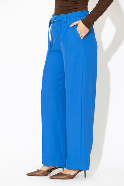Blue Euro Pintuck Pant