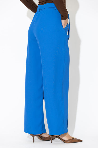 Blue Euro Pintuck Pant