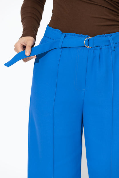 Blue Euro Pintuck Pant