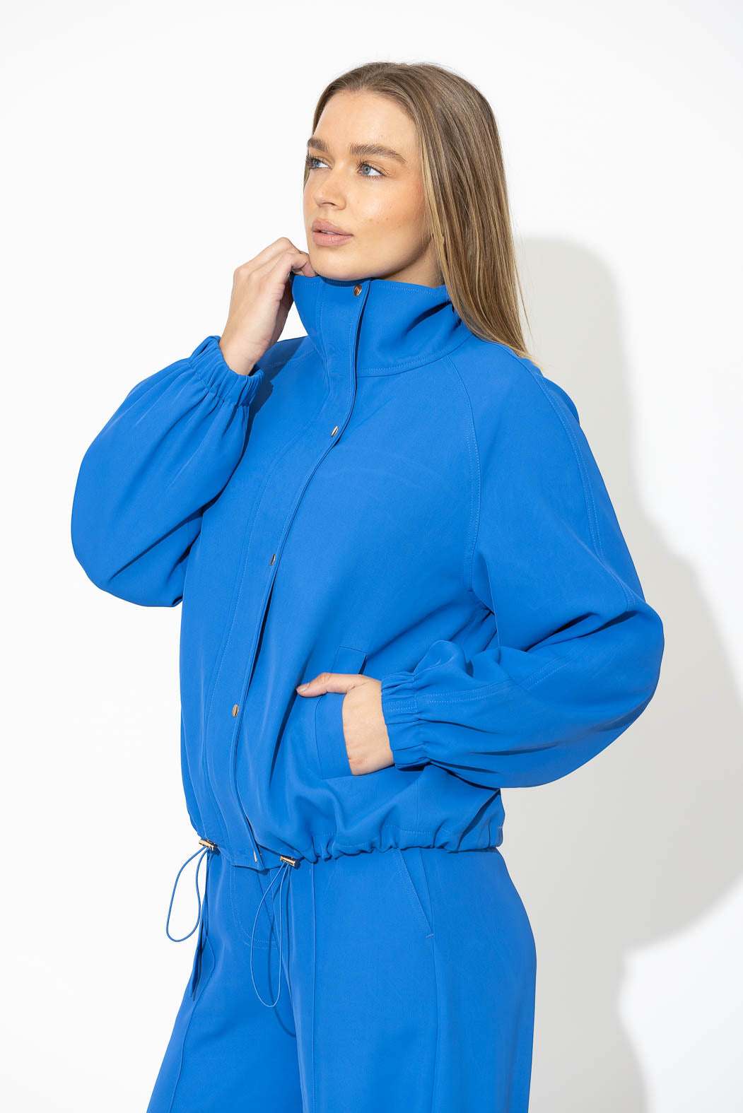 Blue Euro Athleisure Jacket