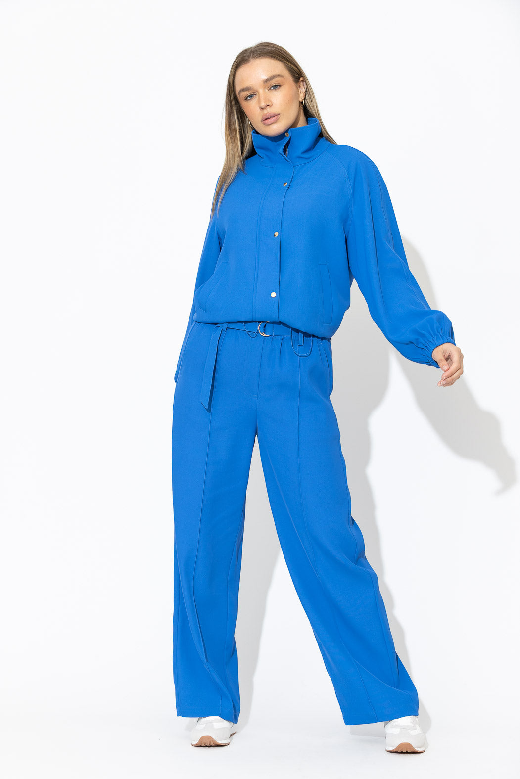 Blue Euro Pintuck Pant
