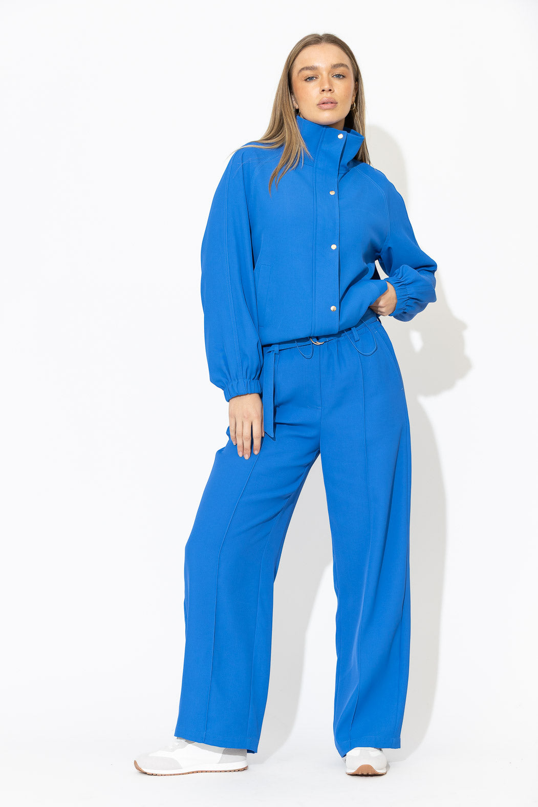 Blue Euro Athleisure Jacket