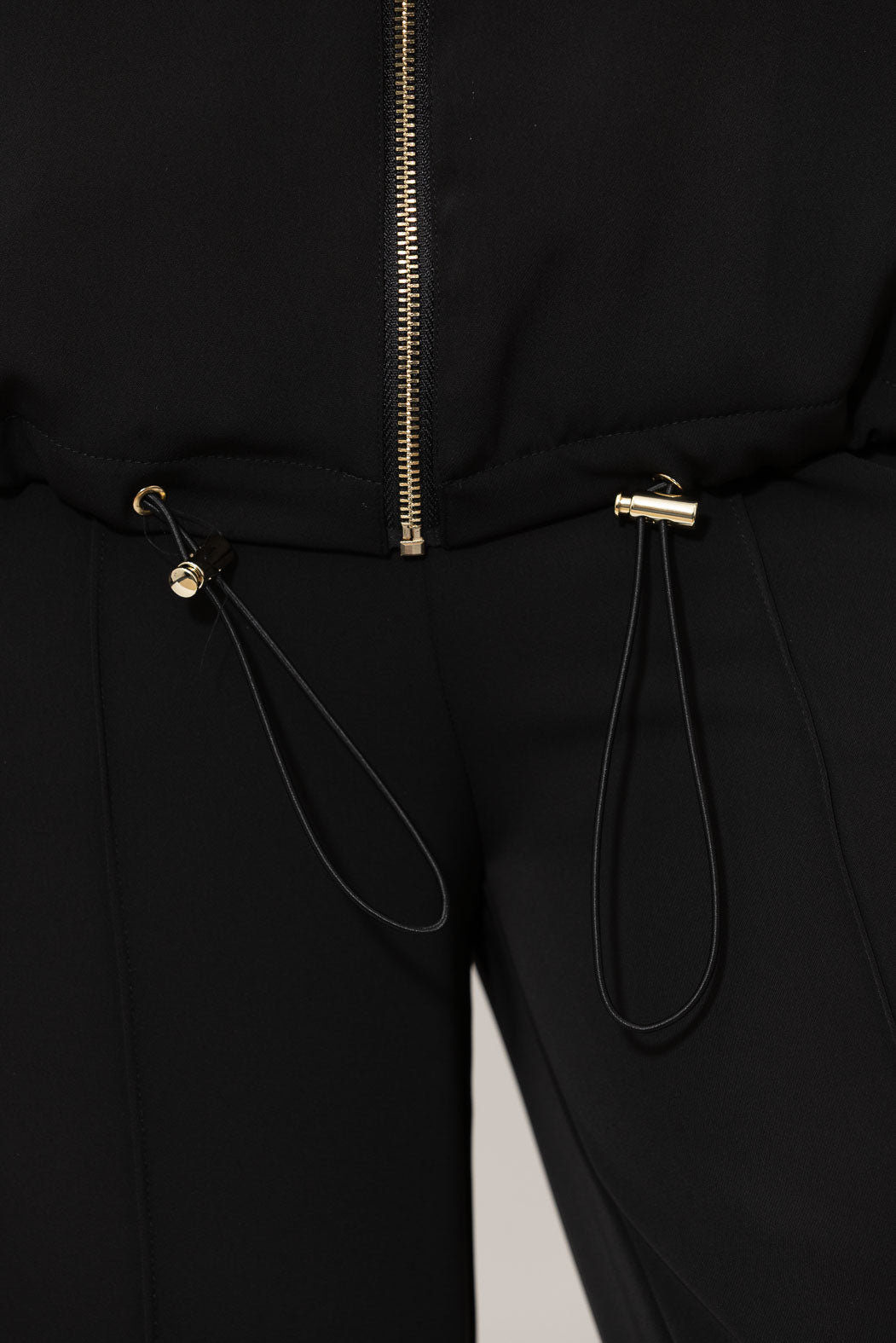 Black Euro Stud Hooded Jacket