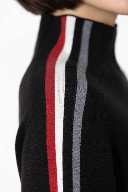 Black Funnel Knit