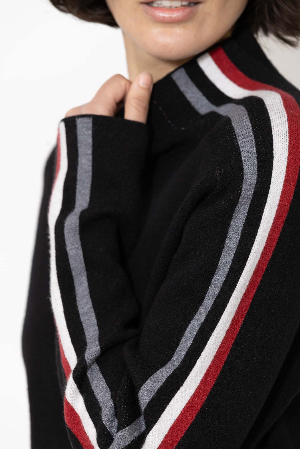 Black Funnel Knit