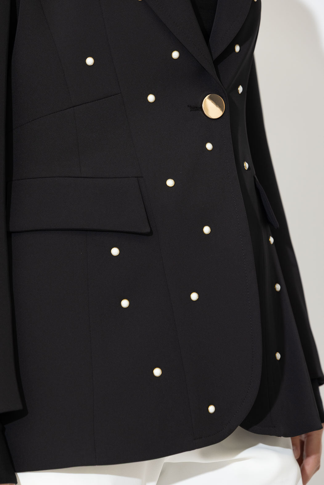 Black Euro Pearl Mia Blazer