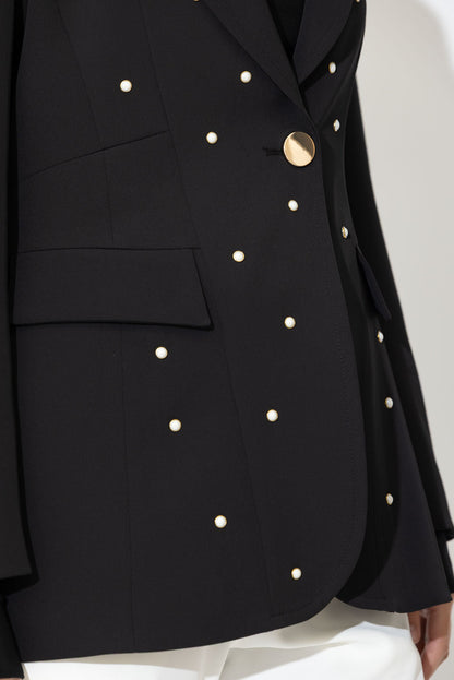 Black Euro Pearl Mia Blazer