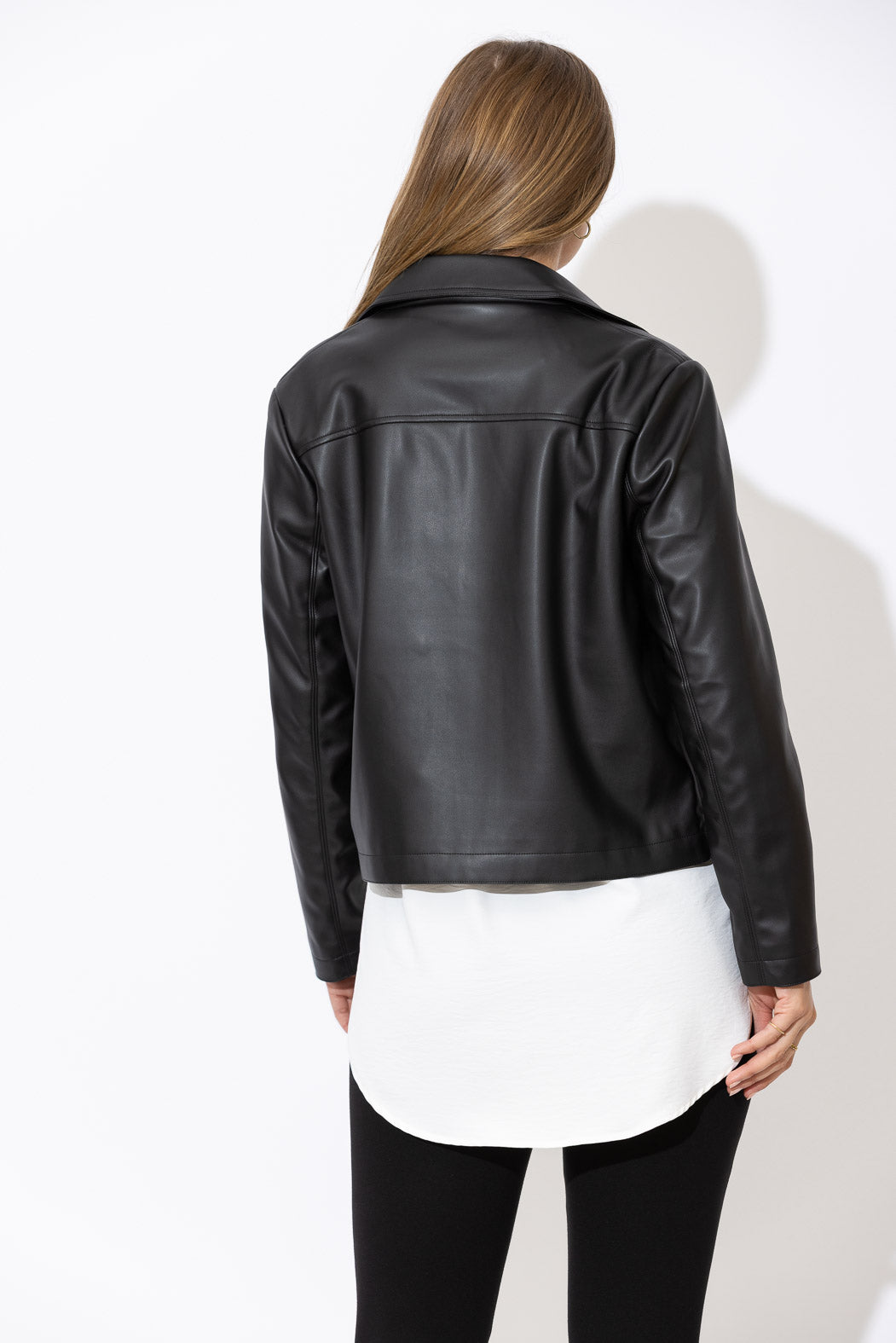 Black Faux Leather Jacket