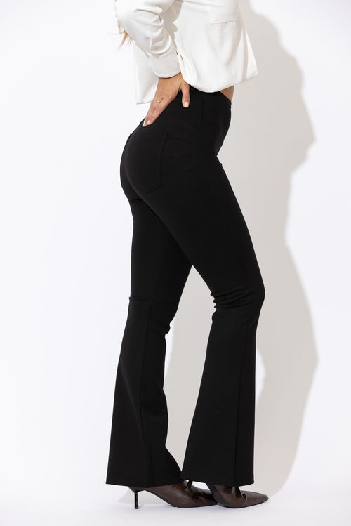 Black Ponte Classic Flare Miracle Pant