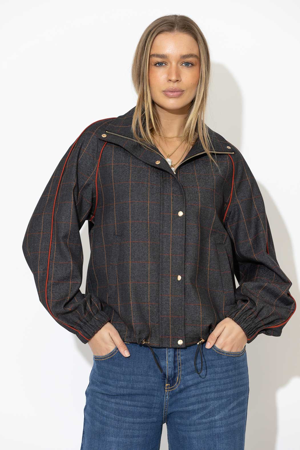 Charcoal Athleisure Jacket