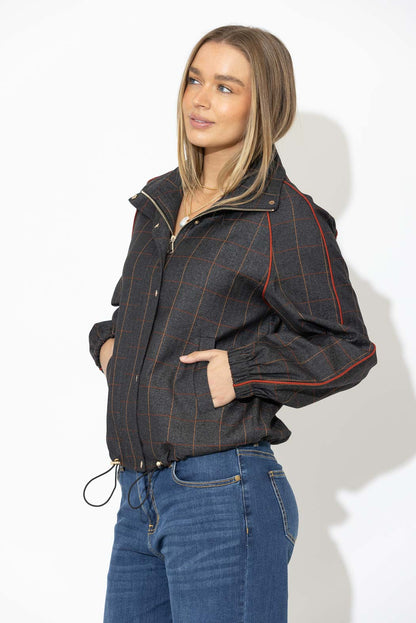 Charcoal Athleisure Jacket