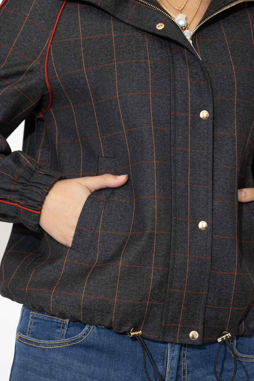 Charcoal Athleisure Jacket