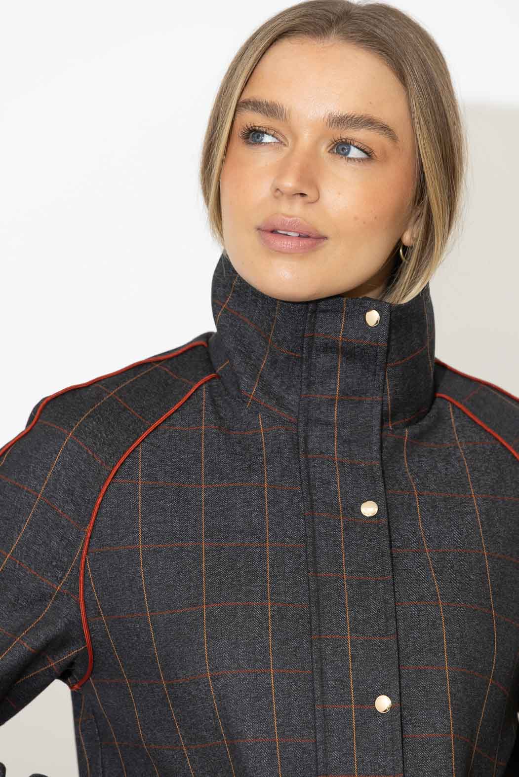 Charcoal Athleisure Jacket