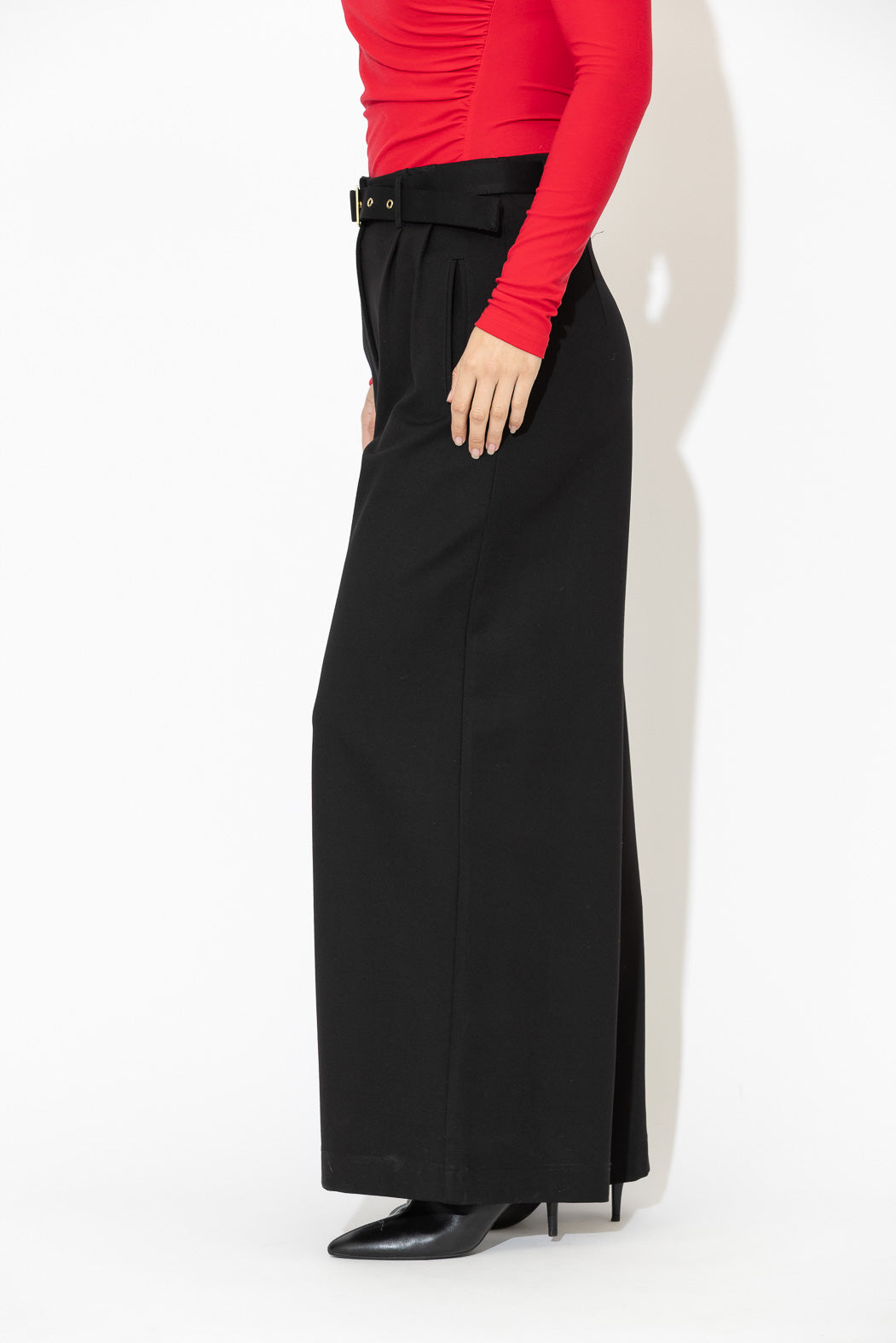 Black Ponte Baggy Pant