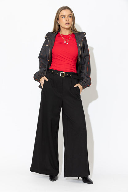 Black Ponte Baggy Pant