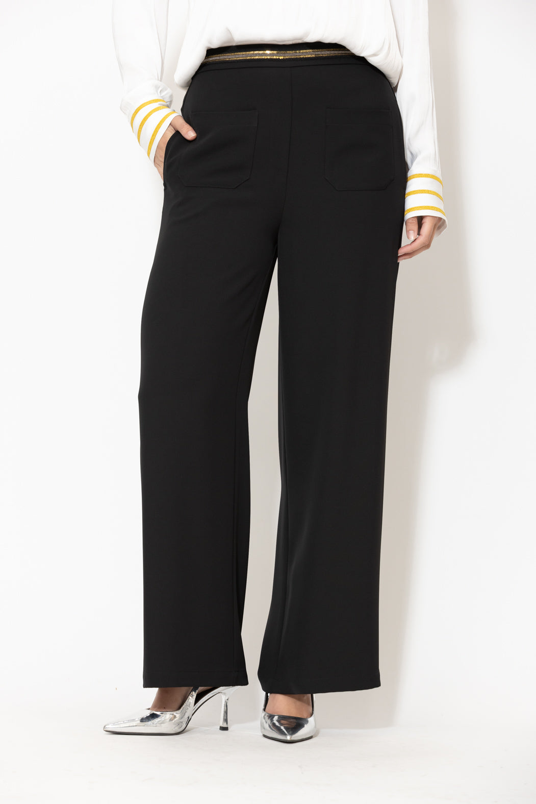 Black Euro Thriller Pant