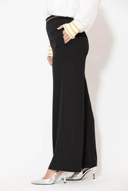Black Euro Thriller Pant