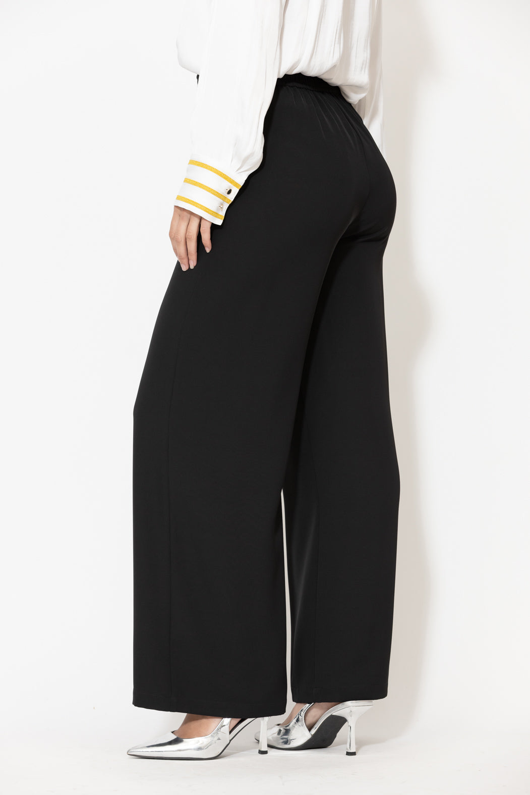 Black Euro Thriller Pant