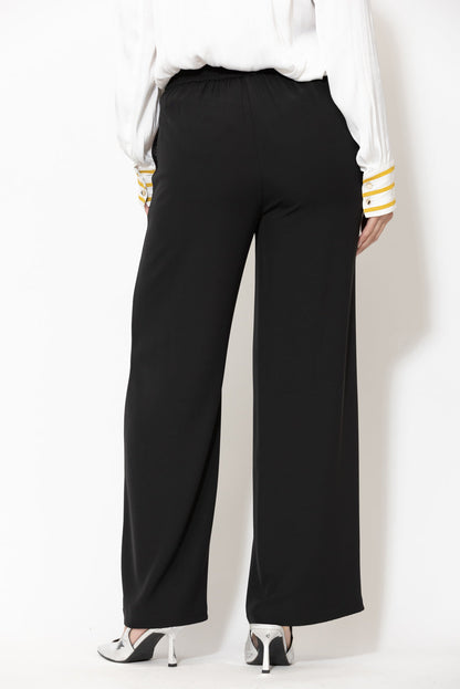 Black Euro Thriller Pant