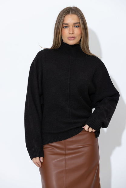 Black Dolman Knit